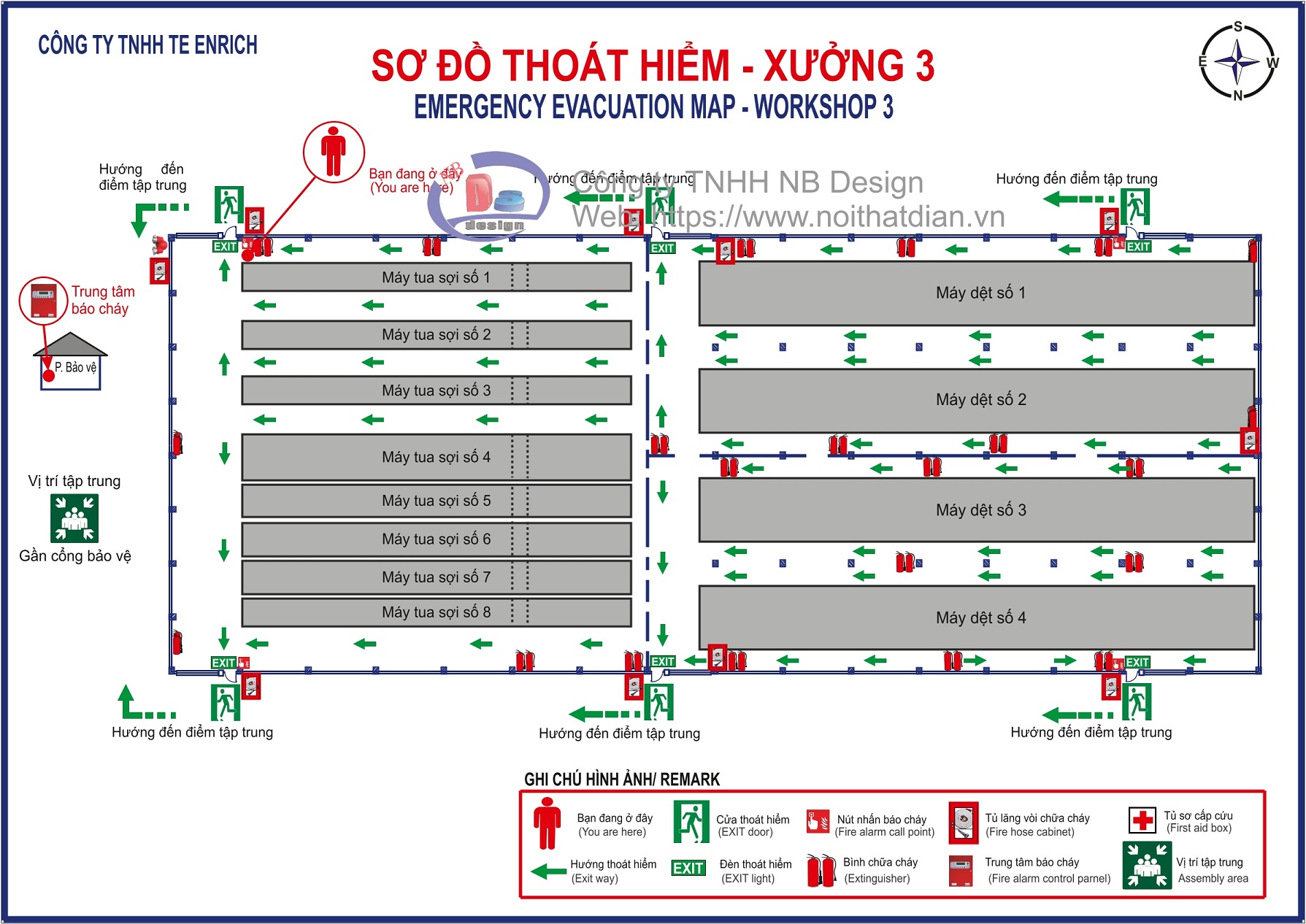 Dịch vụ làm bảng so đồ thoát hiểm.